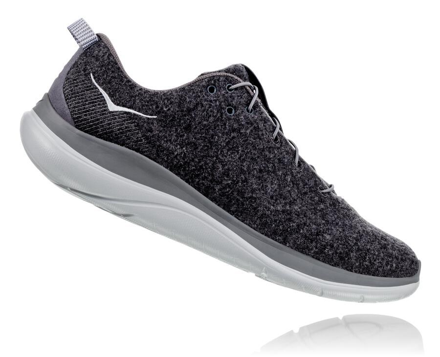 Hoka One One Tenisky Damske Tmavo Siva - Hupana Flow Wool - 01973-PTCV